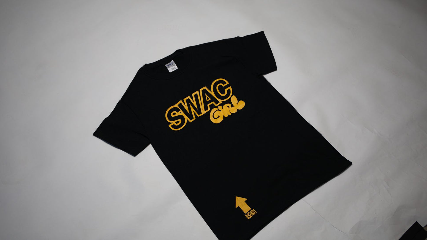 SWAC Girl T-Shirt Original ( Black & Gold)