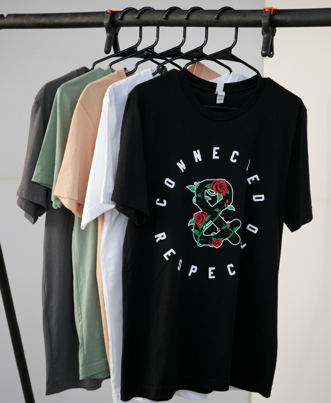 Connected & Respected short sleeve t-shirt (Black)