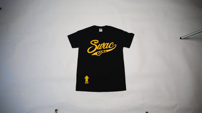 SWAC Girl T-Shirt SWOOSH (Black & Gold)
