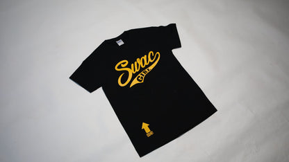 SWAC Girl T-Shirt SWOOSH (Black & Gold)