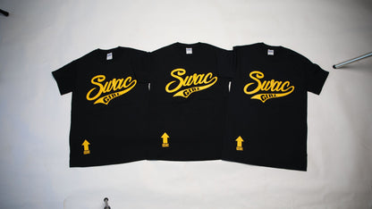 SWAC Girl T-Shirt SWOOSH (Black & Gold)