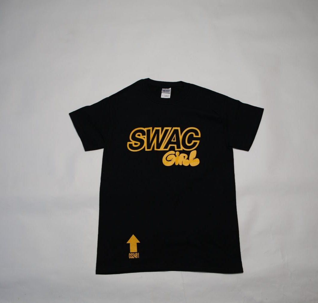 SWAC Girl T-Shirt Original ( Black & Gold)