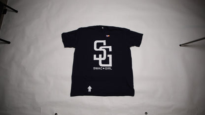 SWAC Girl T-Shirt SG (Navy & White)