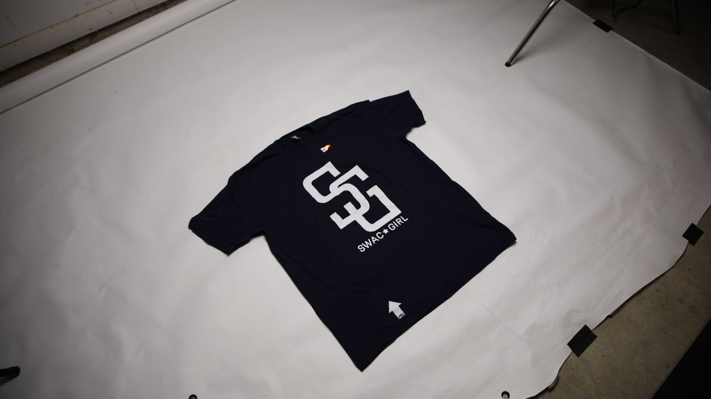 SWAC Girl T-Shirt SG (Navy & White)