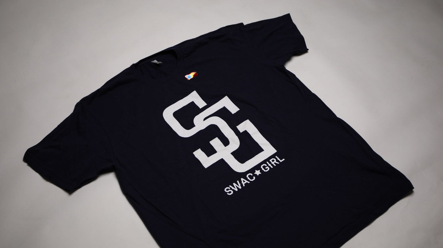 SWAC Girl T-Shirt SG (Navy & White)